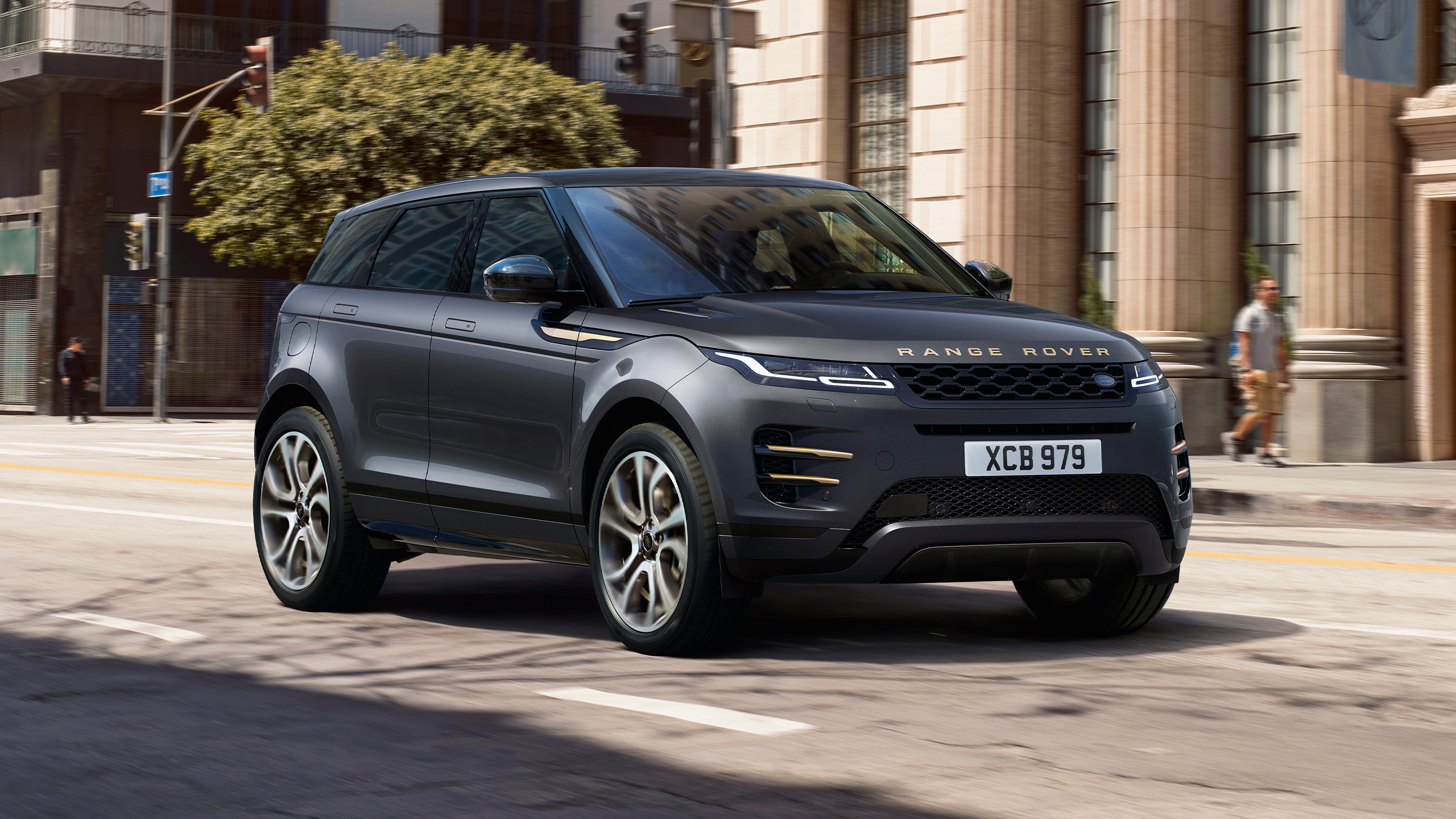 Range Rover Evoque on the road