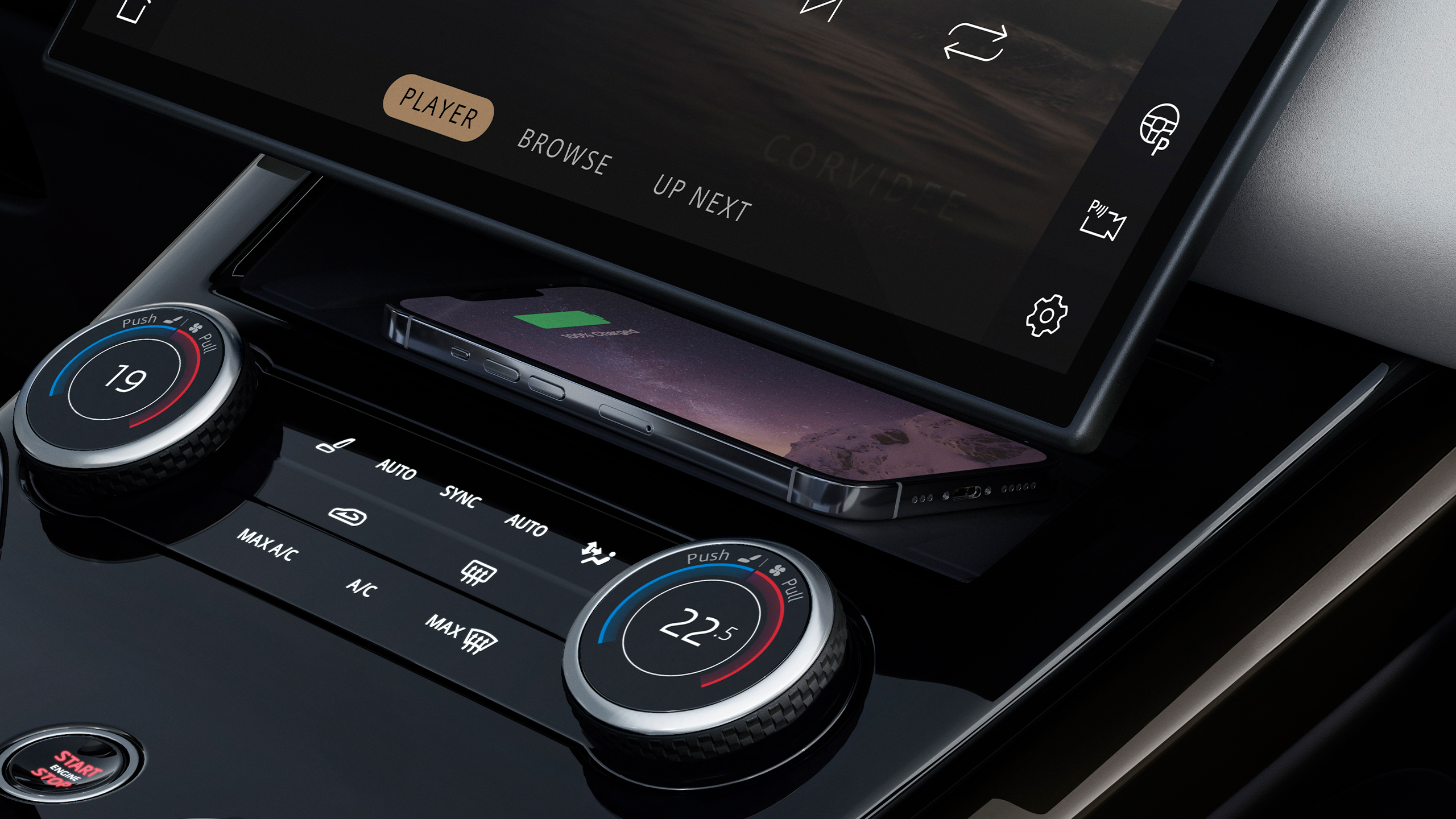 Range Rover Sport modern Infotainment System