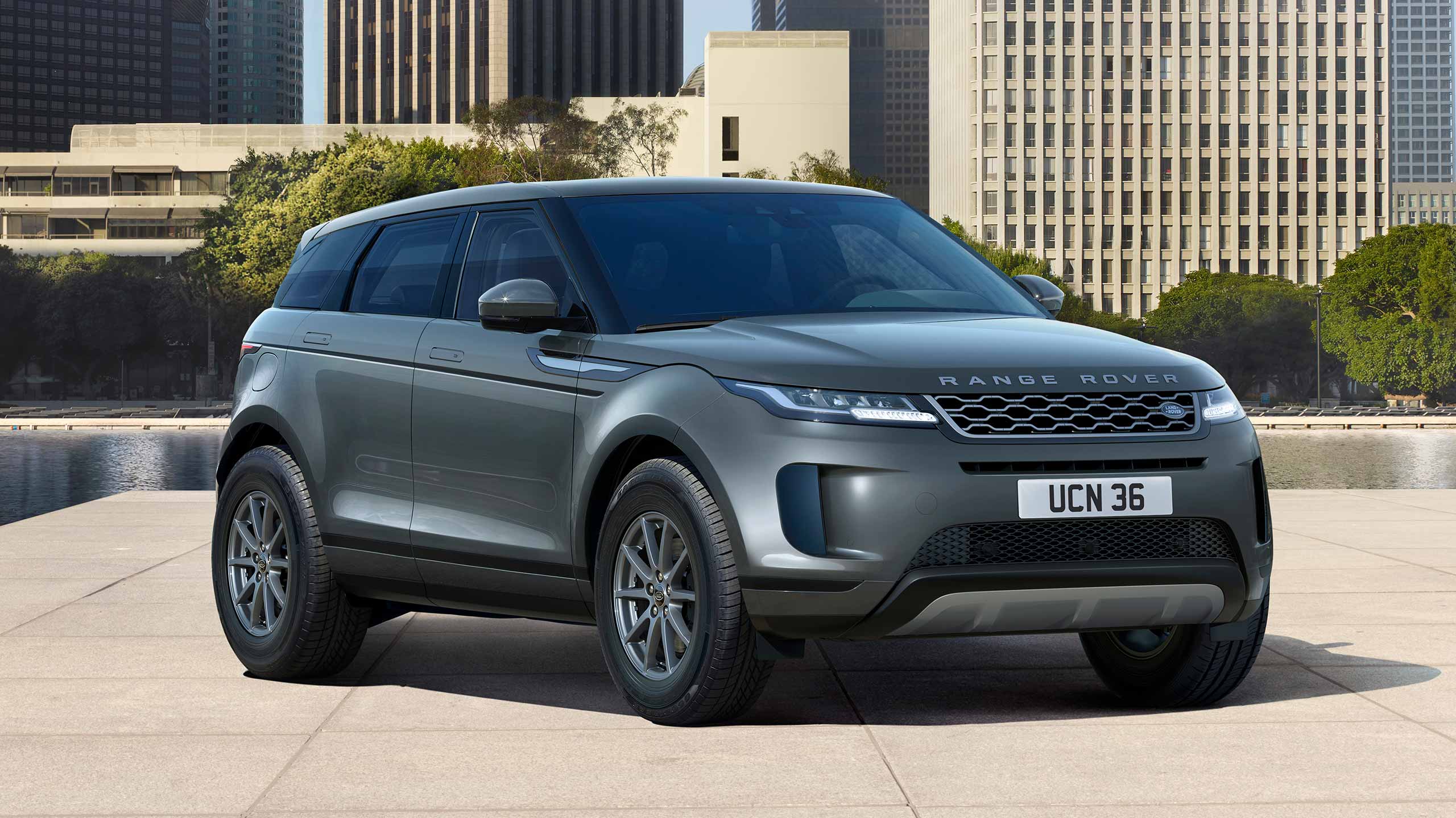 Grey Range Rover